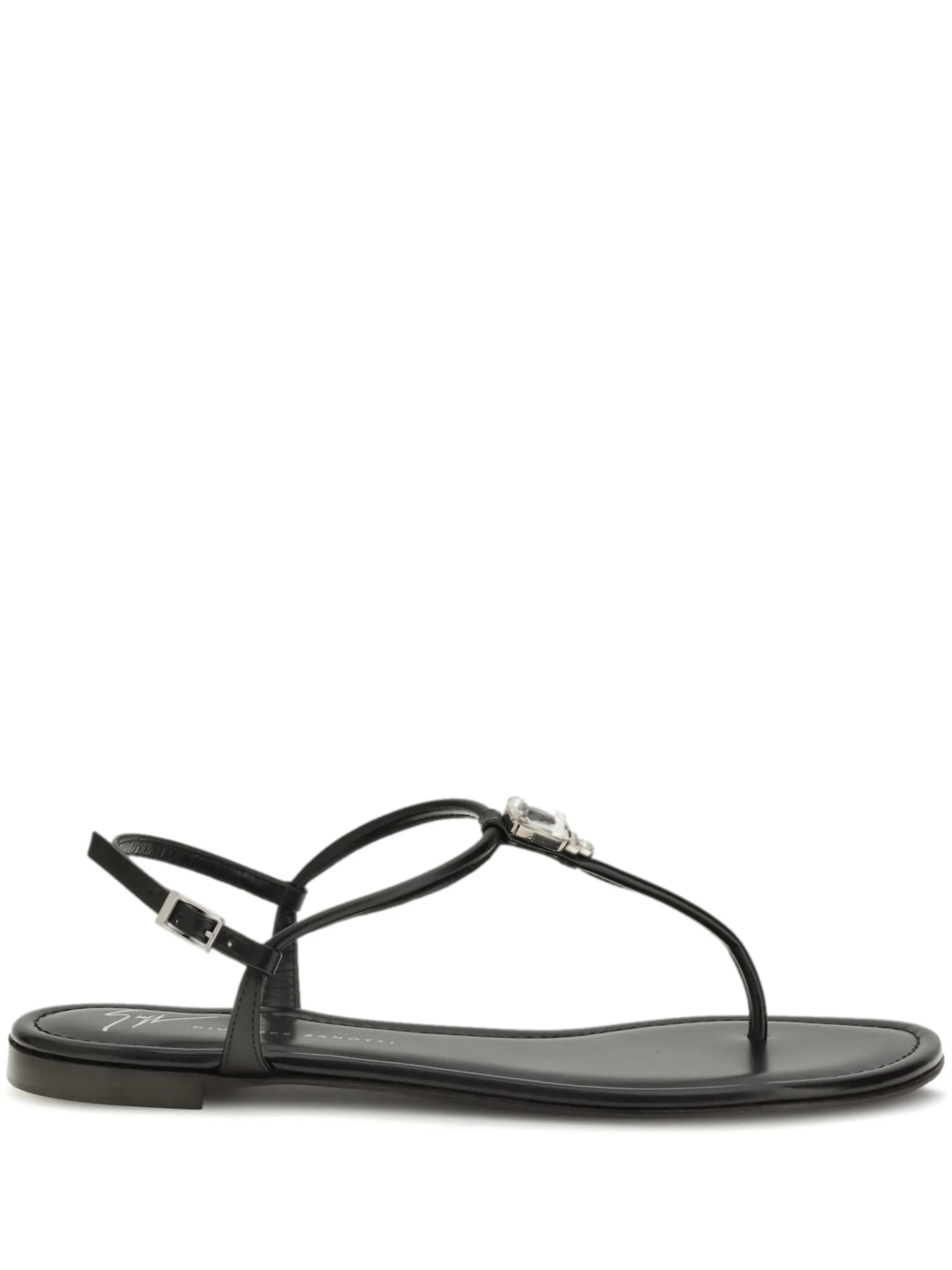 Giuseppe Zanotti Muse Laminated Lamb Kidskin Sandal