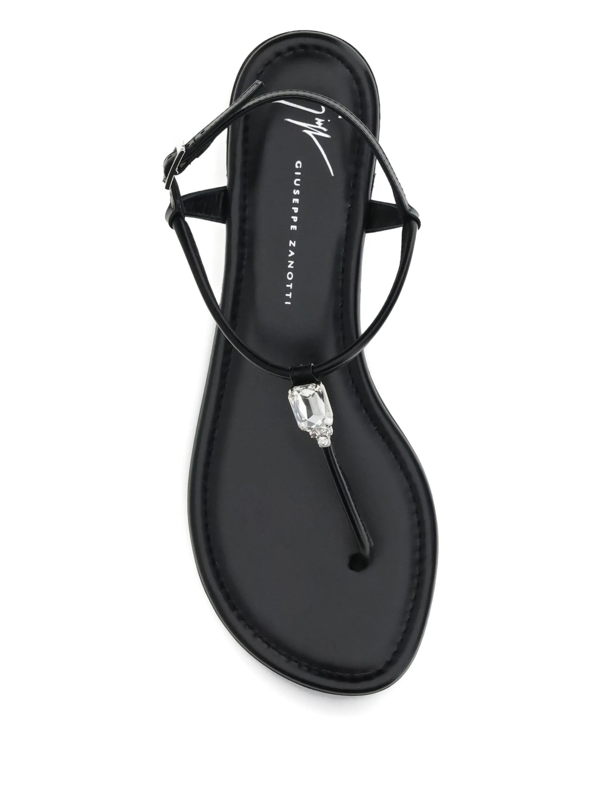 Giuseppe Zanotti Muse Laminated Lamb Kidskin Sandal