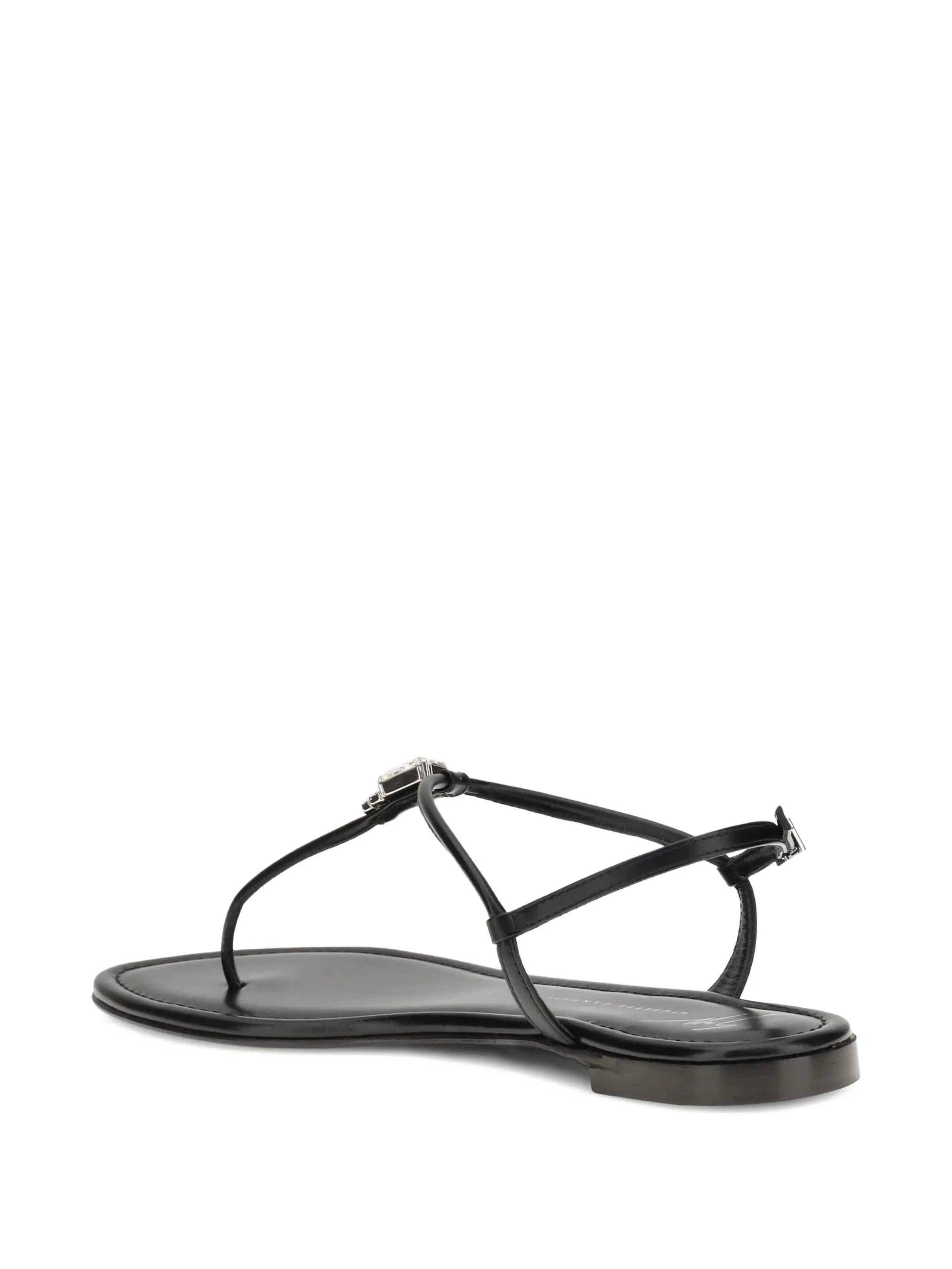 Giuseppe Zanotti Muse Laminated Lamb Kidskin Sandal