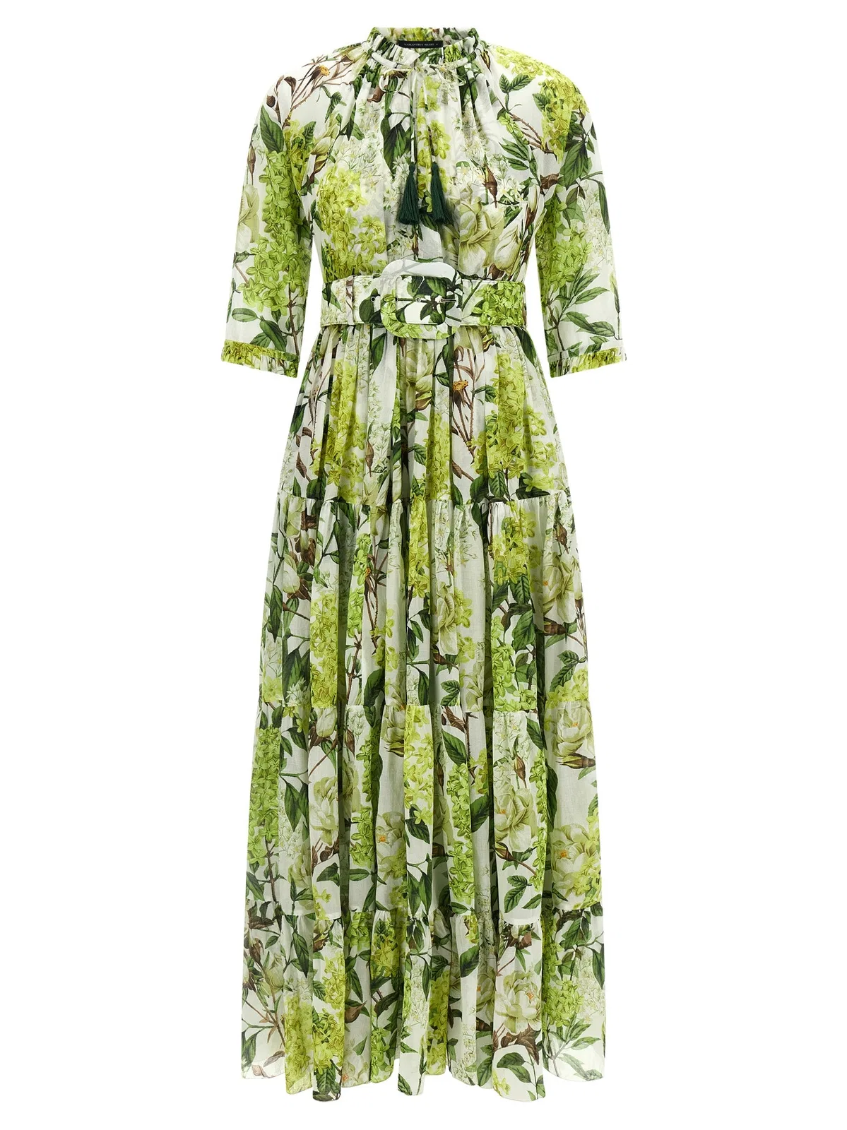 Samantha Sung 'Eden' Long Dress In Cotton Muslin With 