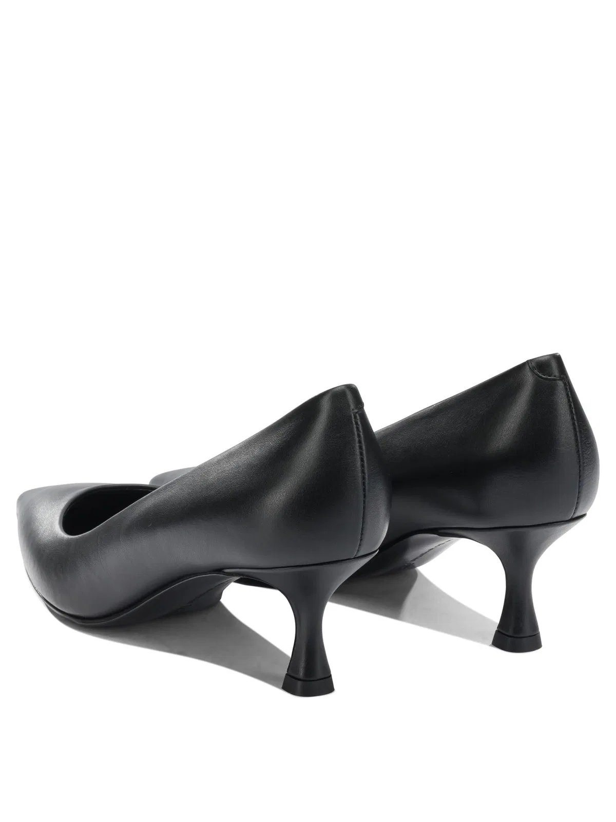 Sergio Levantesi Black Leather Heeled Shoes