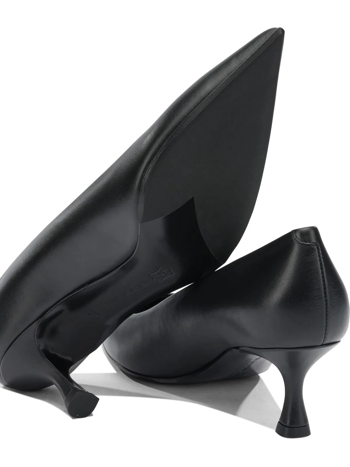 Sergio Levantesi Black Leather Heeled Shoes