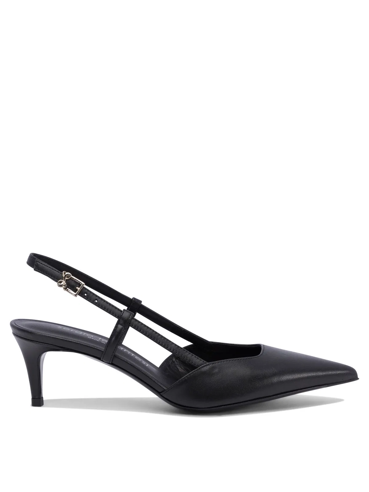 Sergio Levantesi Leather Black Heeled Shoes