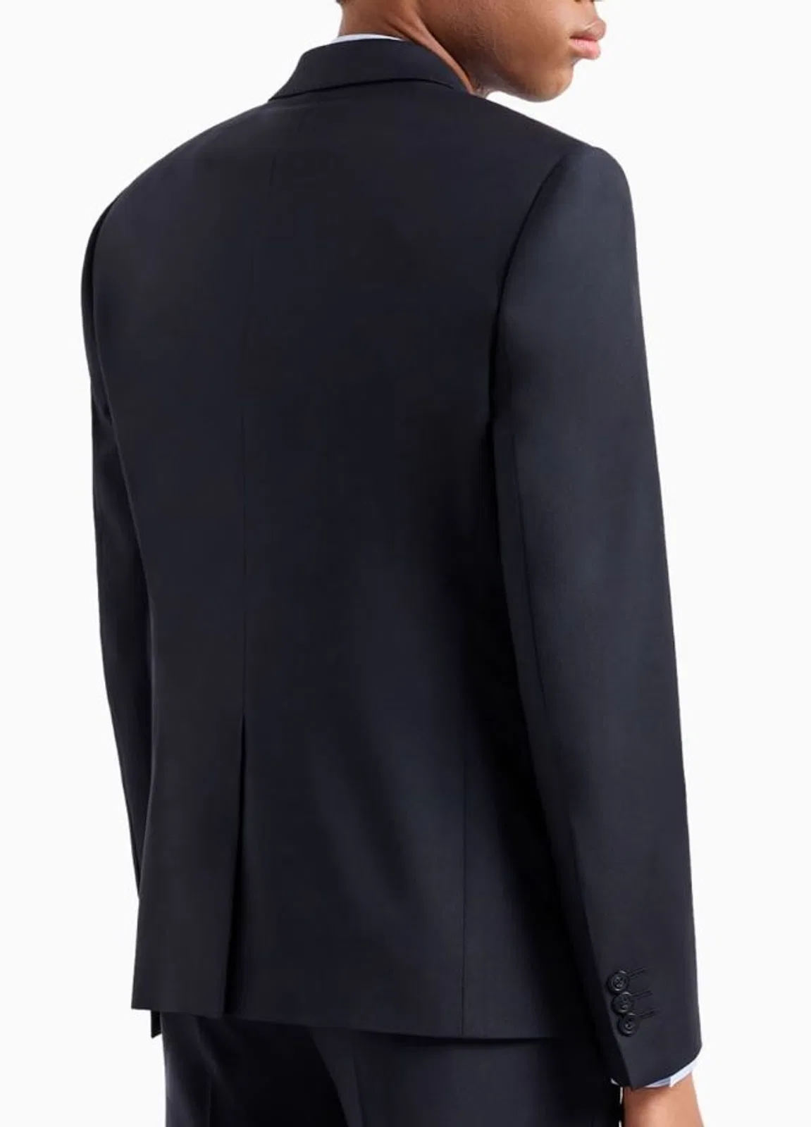 Emporio Armani Navy Blue Wool Dress