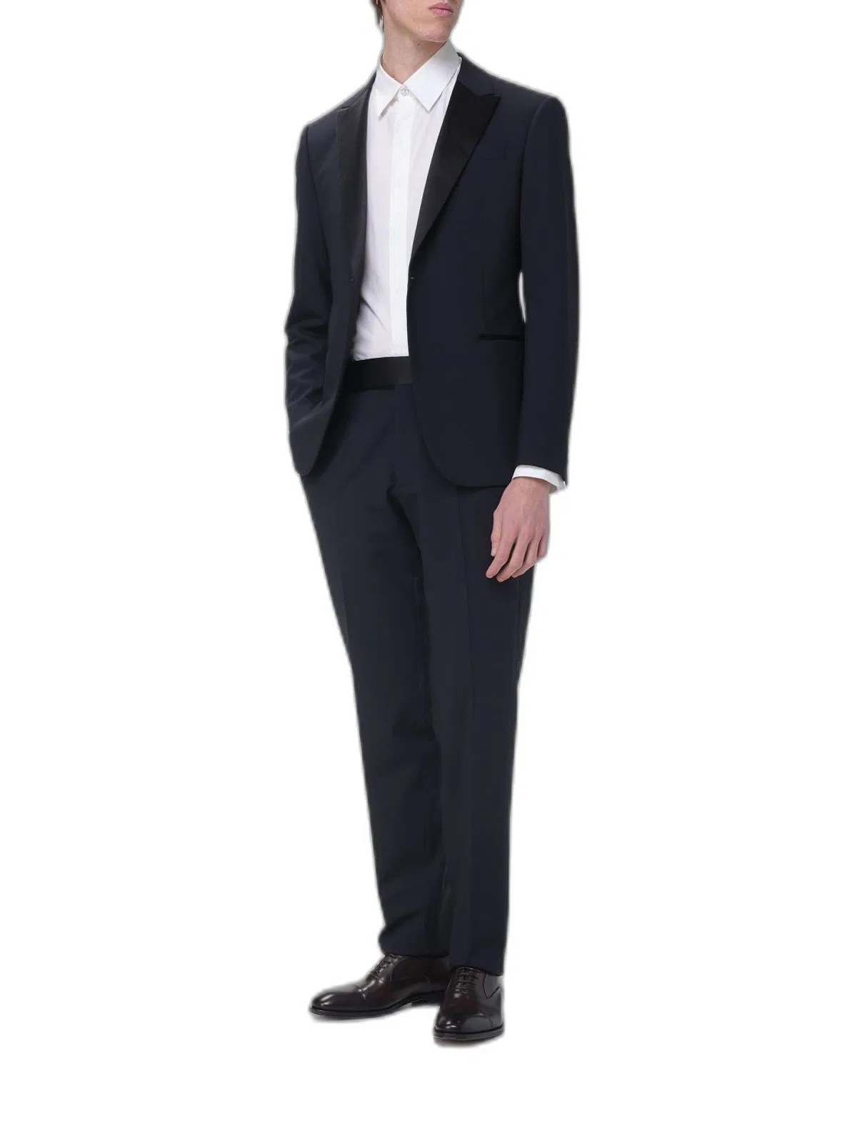 Giorgio Armani Dark Navy Wool Dress