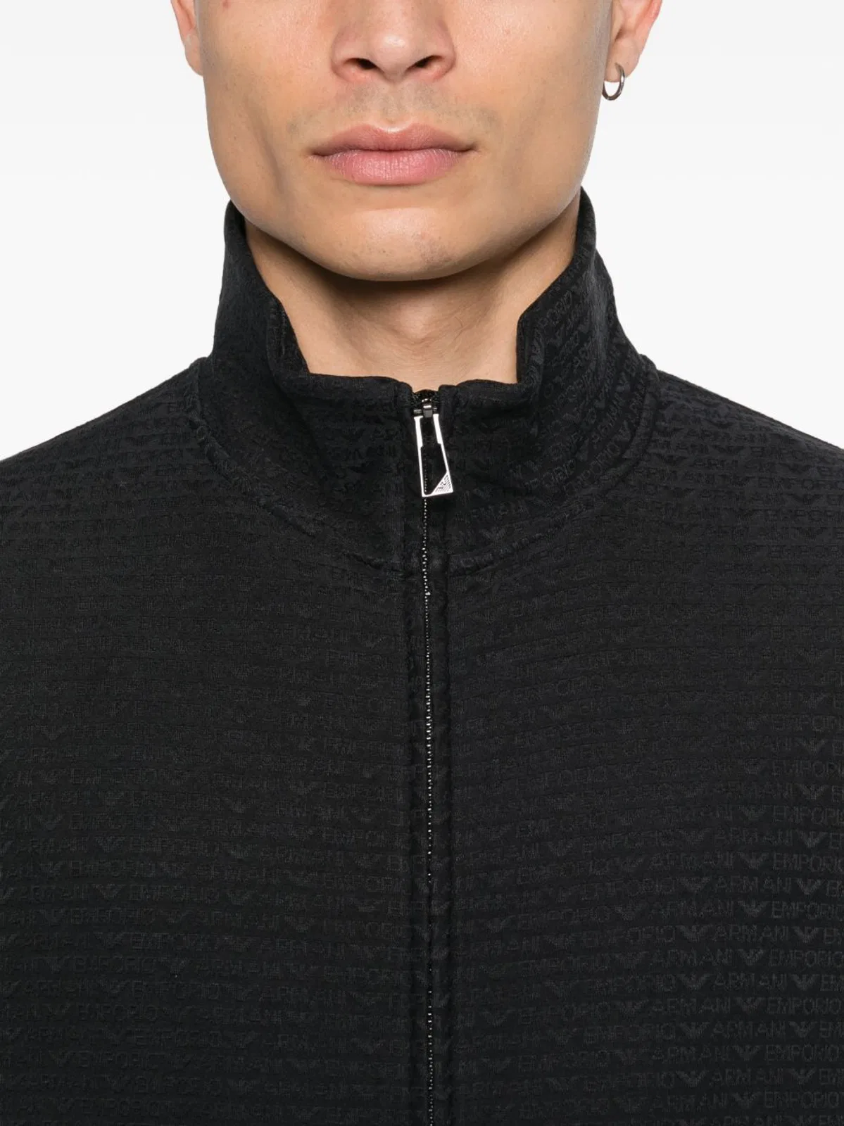 Emporio Armani Cotton Blend Zipped Sweatshirt