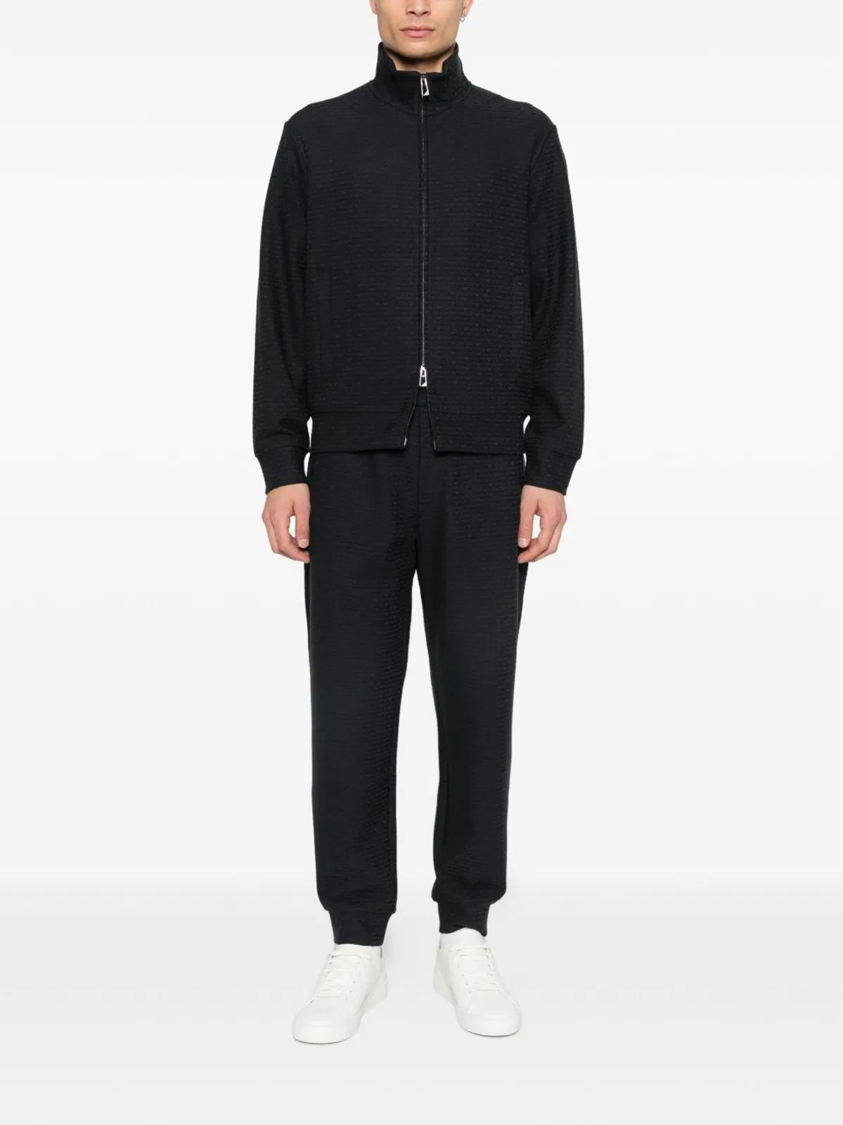 Emporio Armani Cotton Blend Zipped Sweatshirt