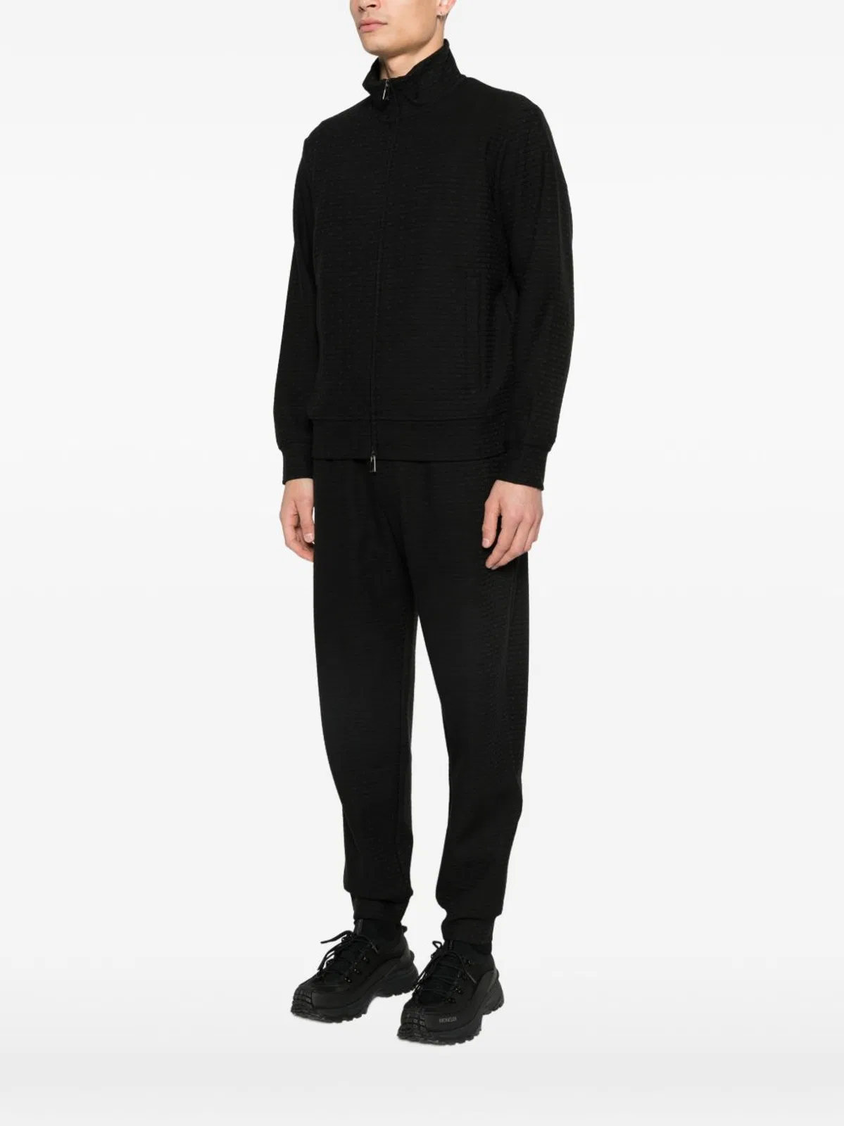Emporio Armani Cotton Blend Zipped Sweatshirt