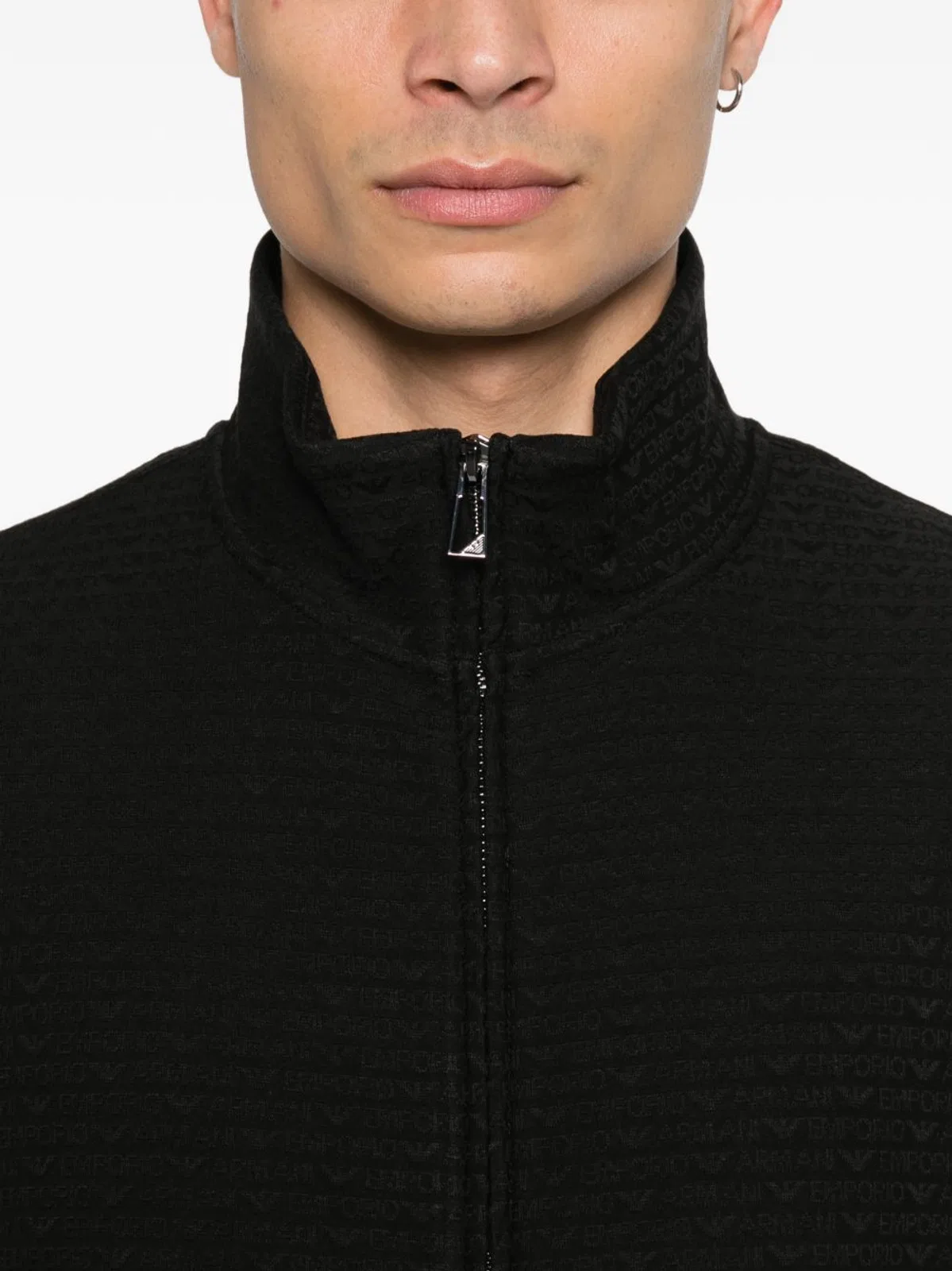Emporio Armani Cotton Blend Zipped Sweatshirt