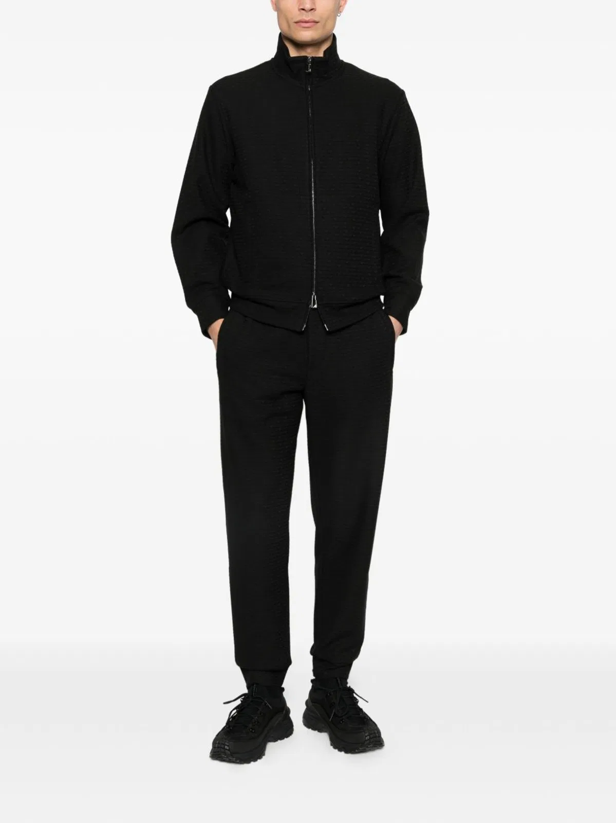 Emporio Armani Cotton Blend Zipped Sweatshirt