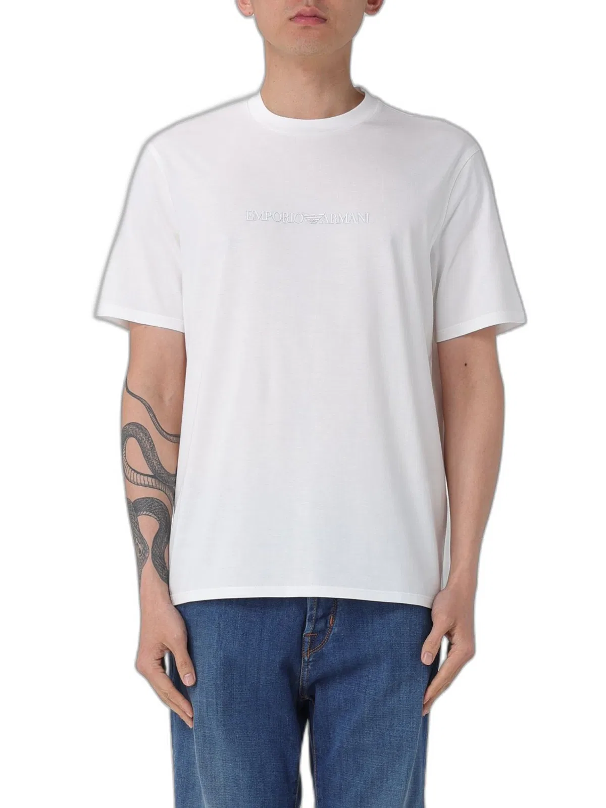 Emporio Armani Logo Cotton T-Shirt