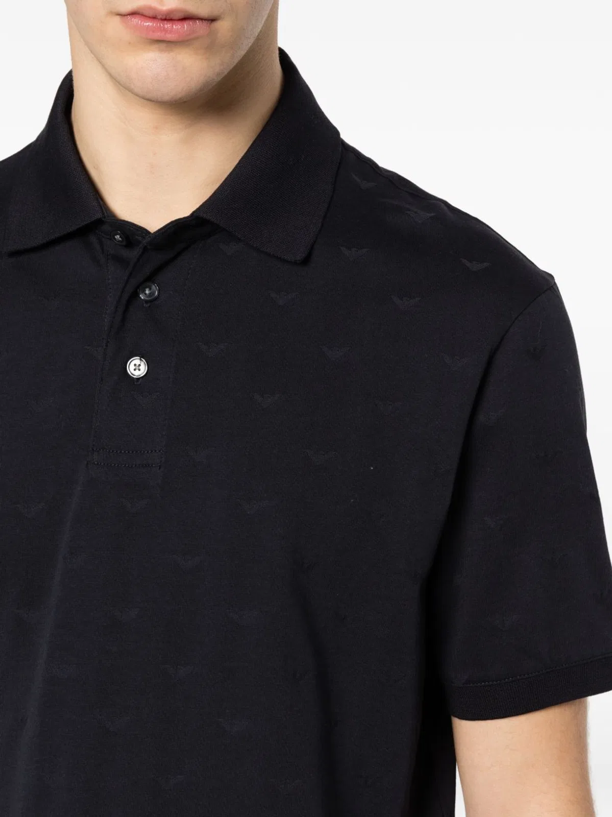 Emporio Armani Logo Cotton Polo Shirt