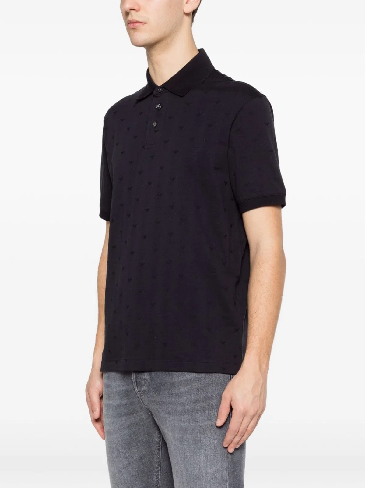 Emporio Armani Logo Cotton Polo Shirt