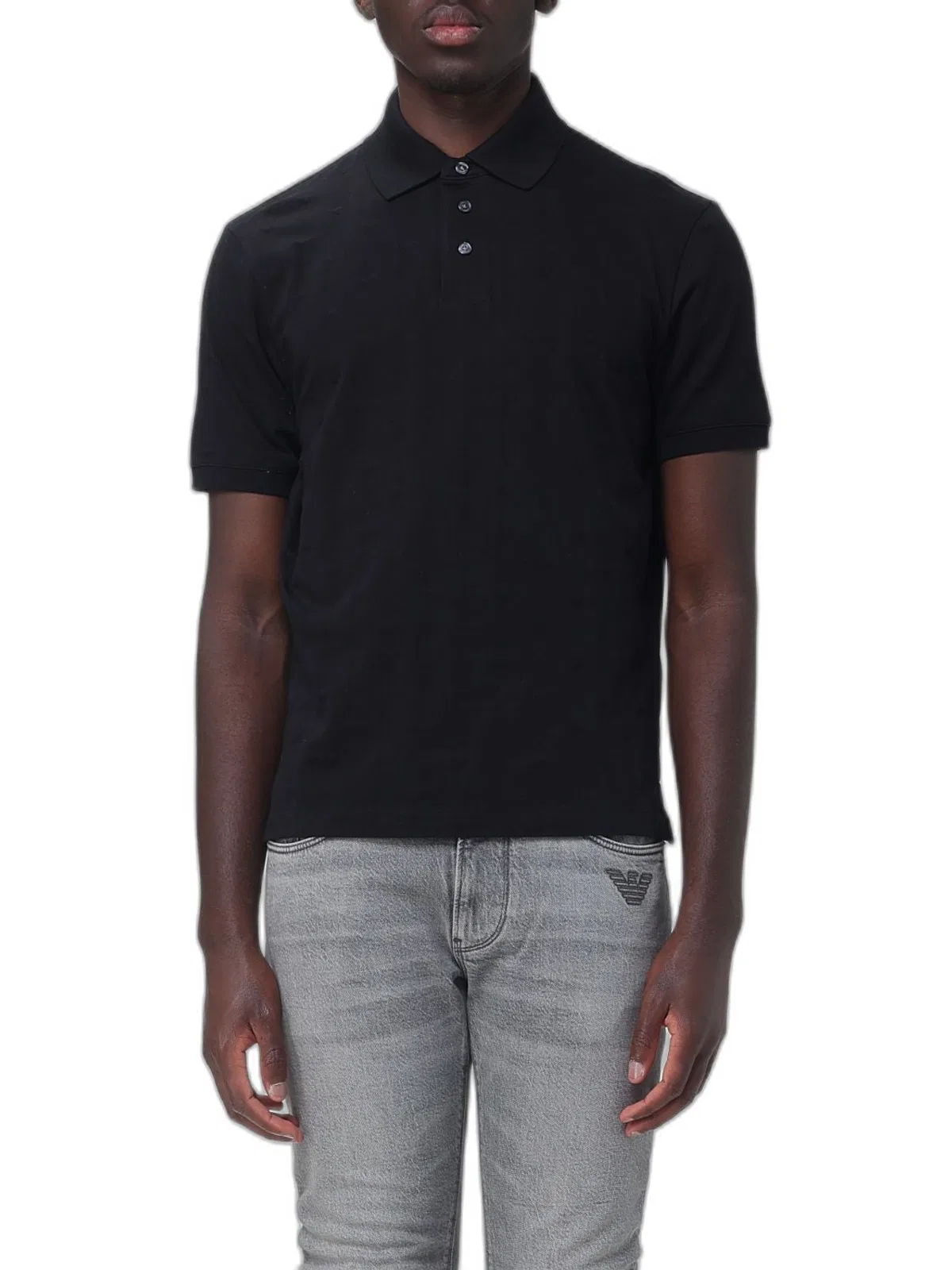 Emporio Armani Logo Cotton Polo Shirt