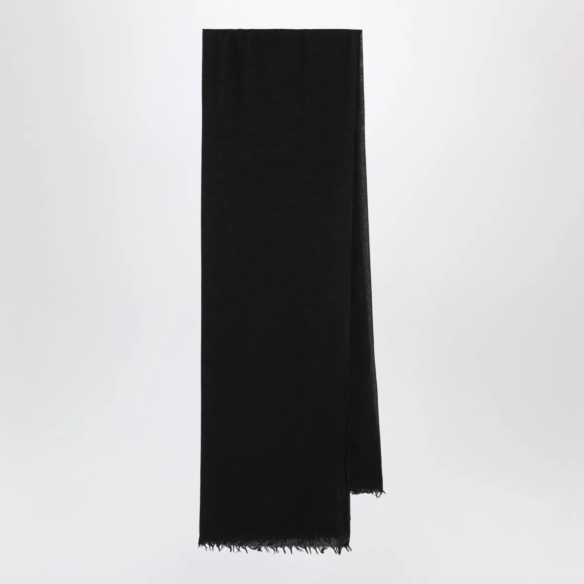 Destin Black Silk And Cashmere-Blend Scarf