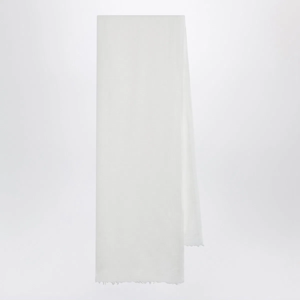 Destin White Silk And Cashmere-Blend Scarf