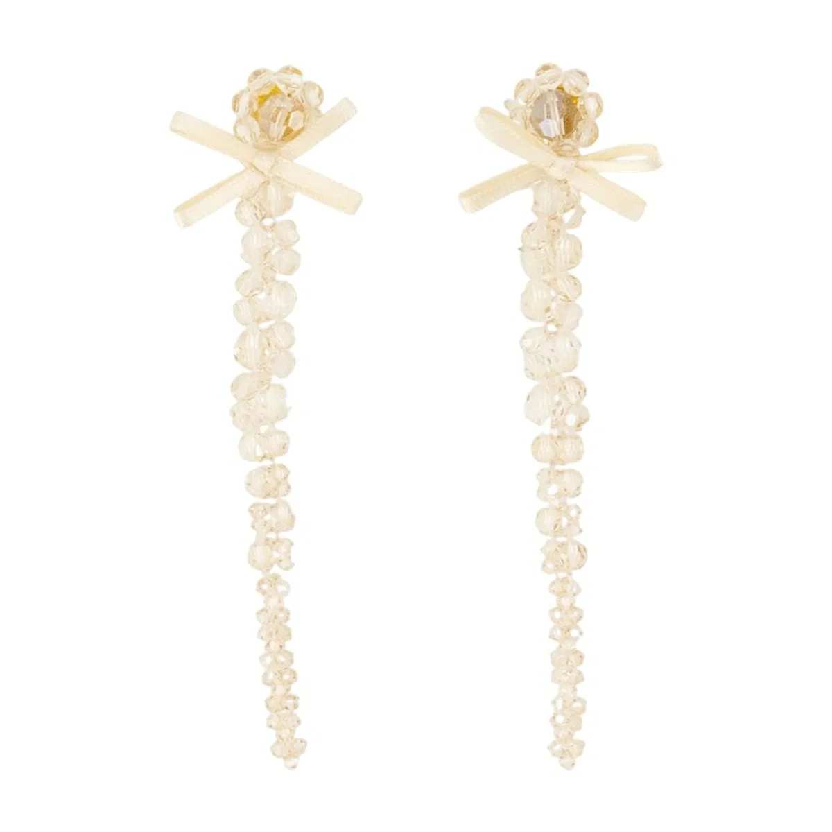 Simone Rocha Petite Bow Drip Earrings