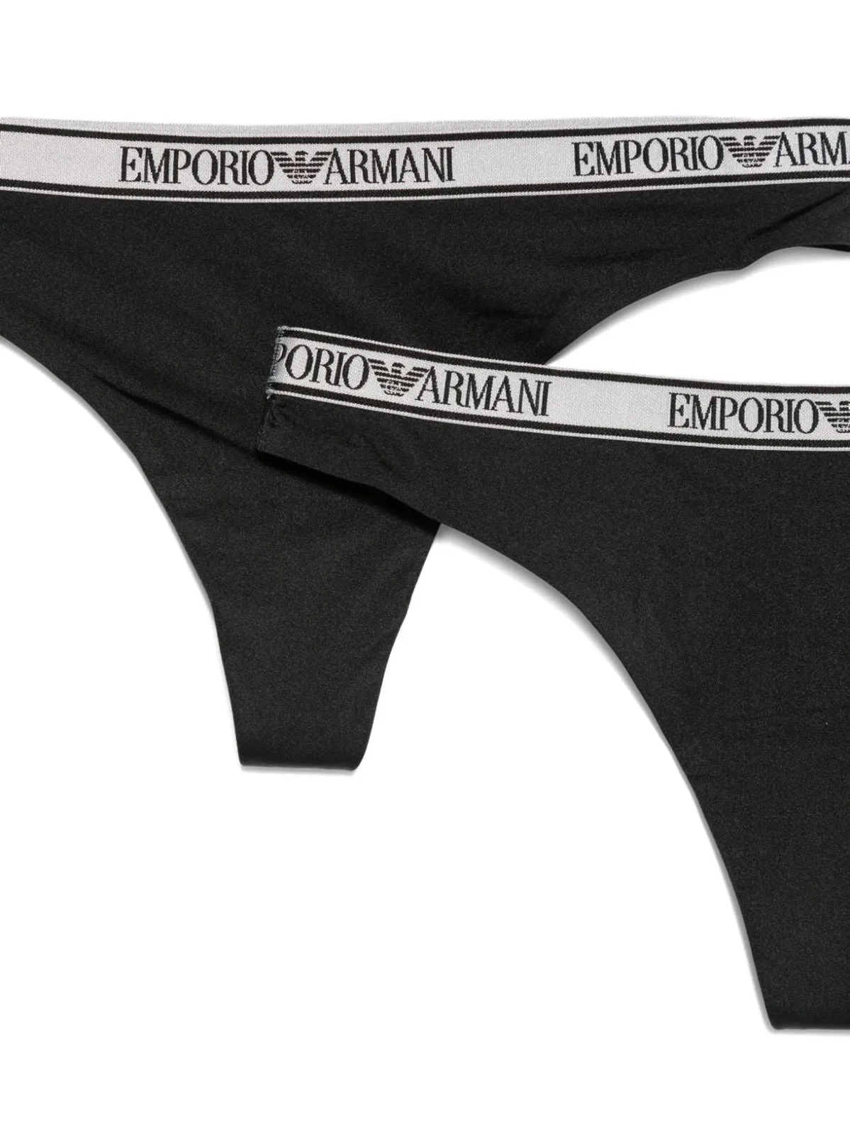 Emporio Armani Black Cotton Spandex Underwear