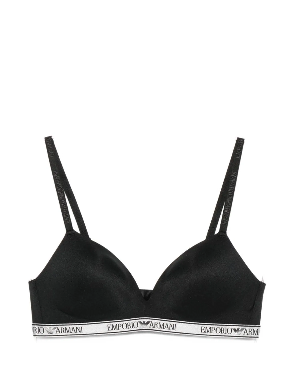 Emporio Armani Black Cotton Elastane Underwear