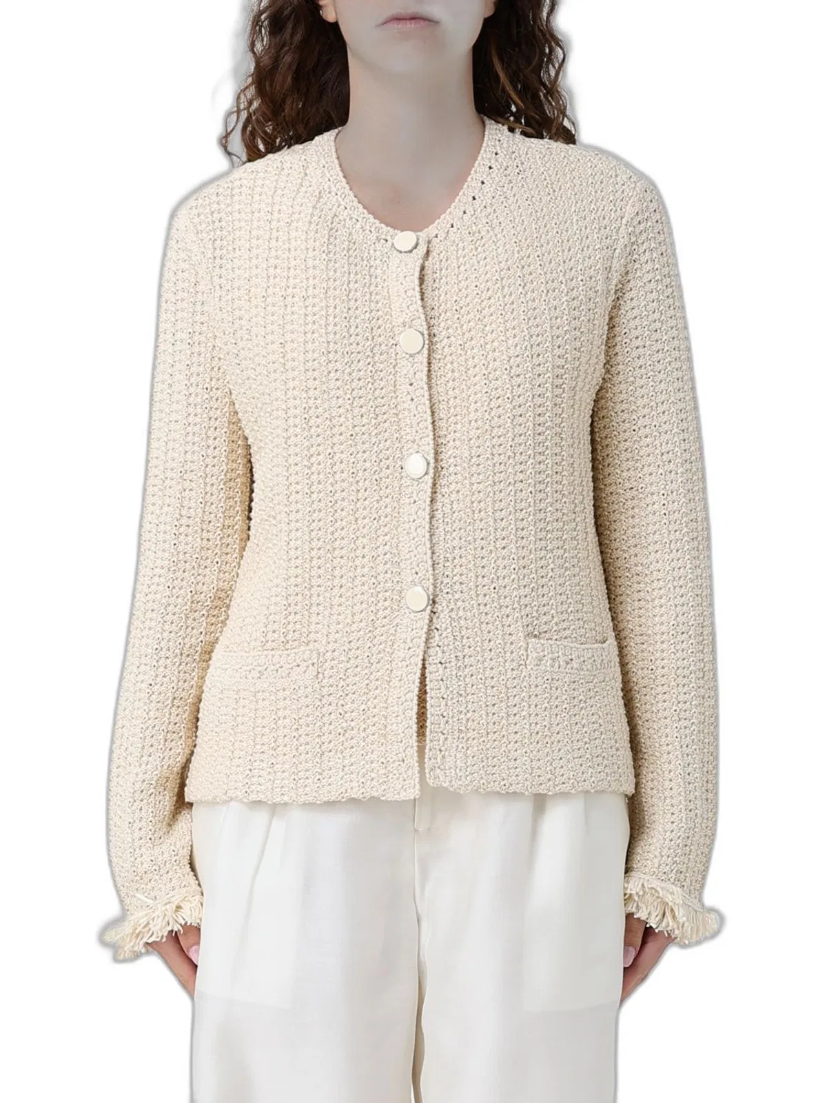Emporio Armani Cotton Blend Blazer Jacket