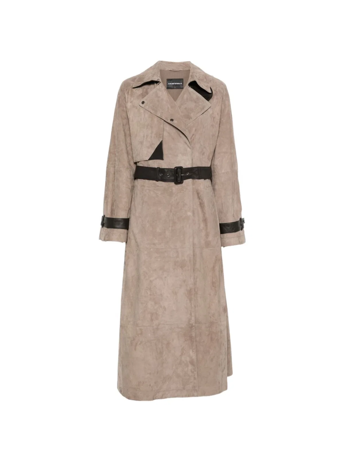 Emporio Armani Leather Trench Coat