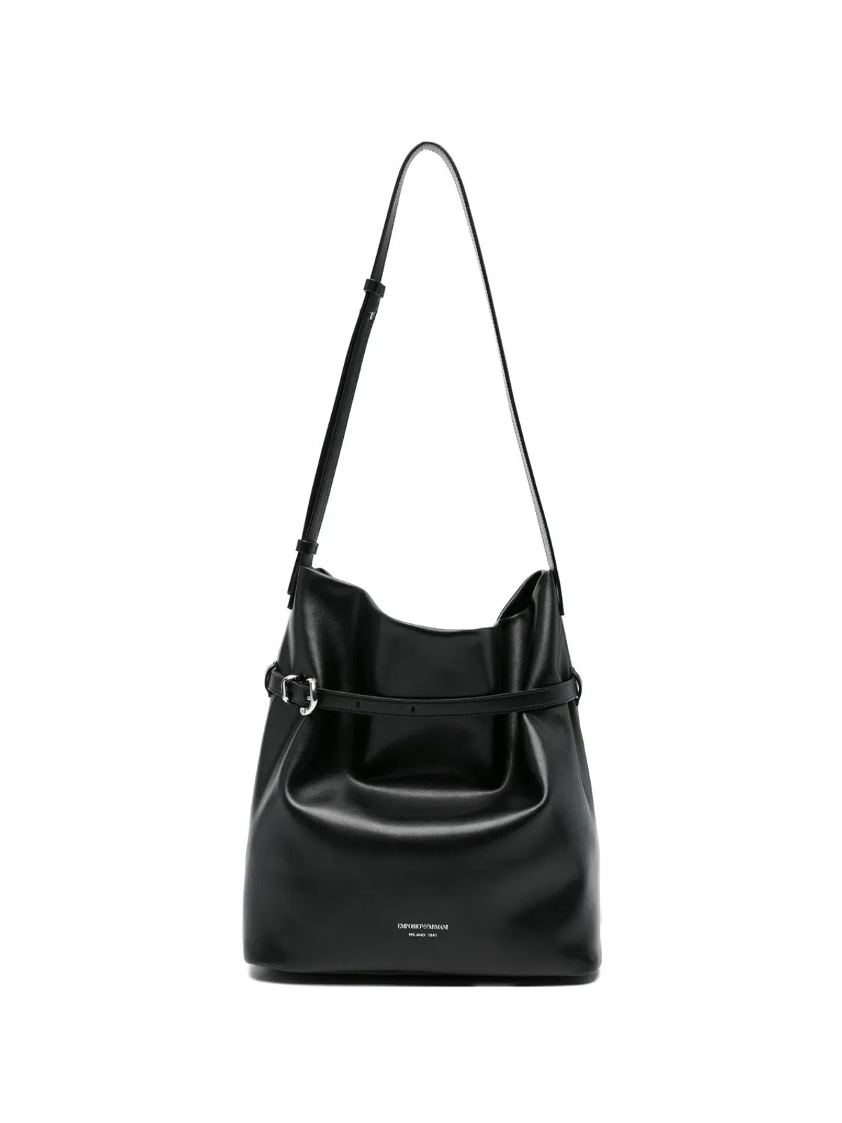 Emporio Armani Buckle Strap Bucket Bag