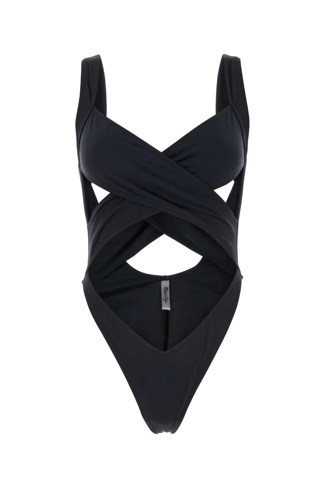 Reina Olga Black Stretch Nylon Exotica Trikini