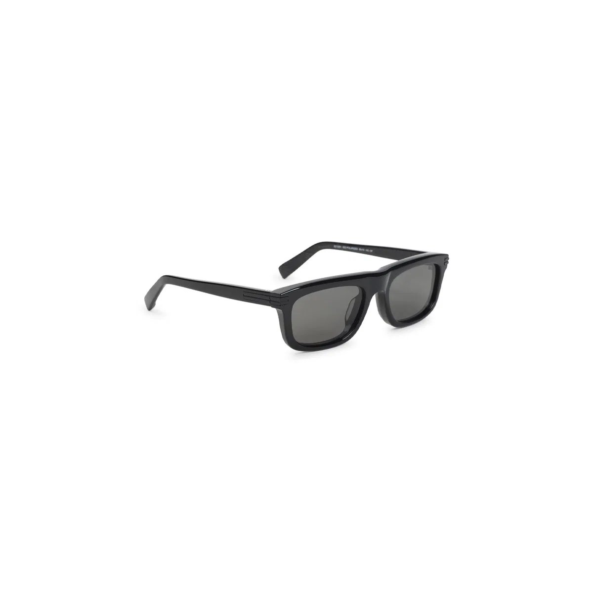 Zegna Black Smoke Acetate Sunglesses