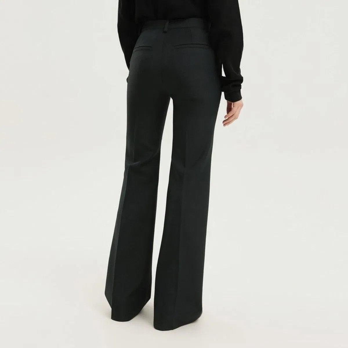 1989 studio High-Waisted Dark Green Bell-Bottom Pant
