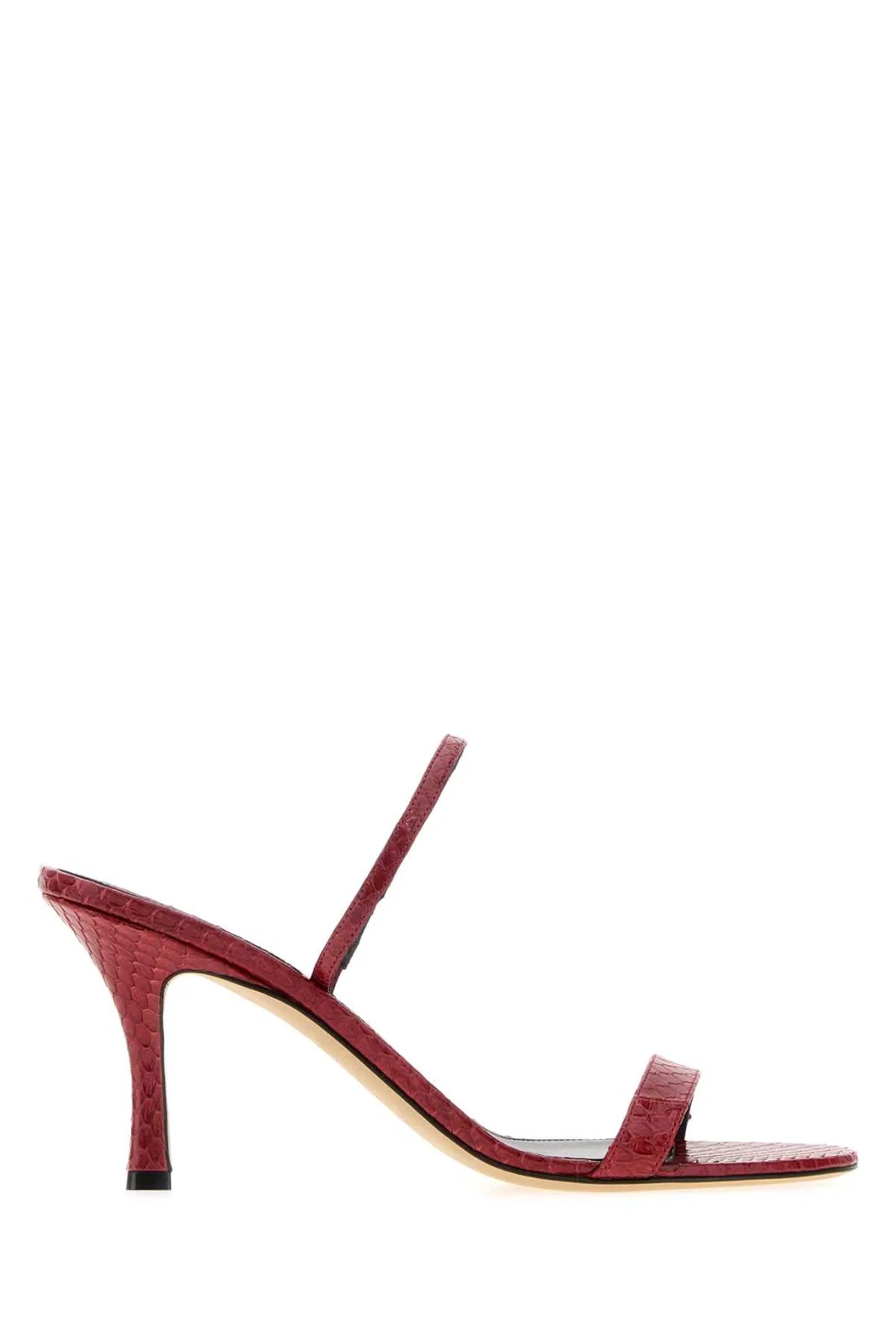 The Row Red Leather Ella Sandals