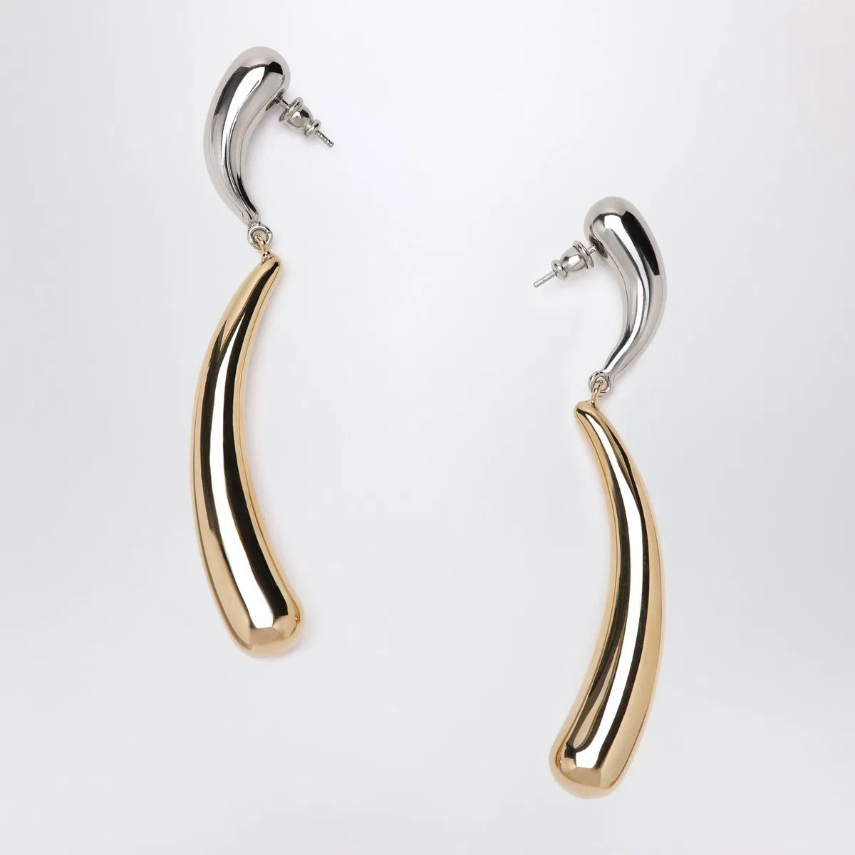 Panconesi Twotone Silver/Gold Drop Earrings