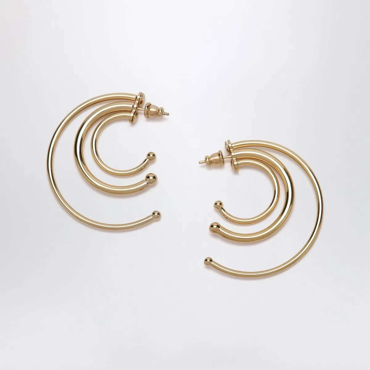 Panconesi Goldtone Multihoop Earrings