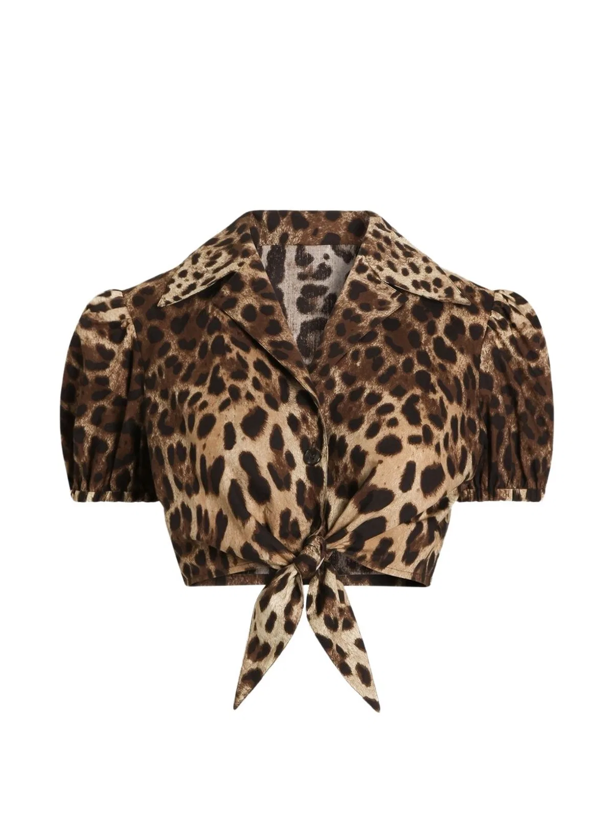 Dolce Gabbana Dolce & Gabbana Leo Print Cotton Top