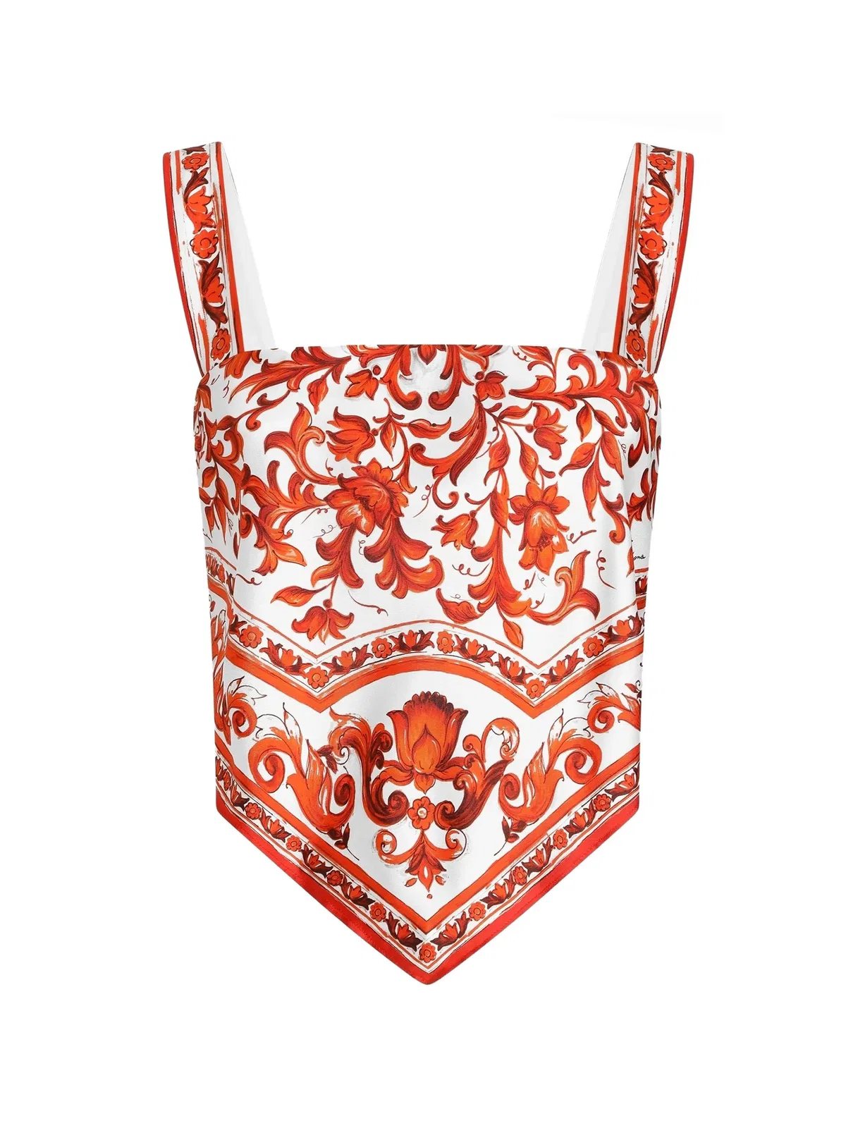 Dolce Gabbana Dolce & Gabbana Majolica-Print Silk Twil