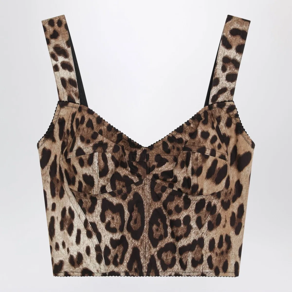 Dolce Gabbana Dolce & Gabbana Leopardprint Cotton Bust