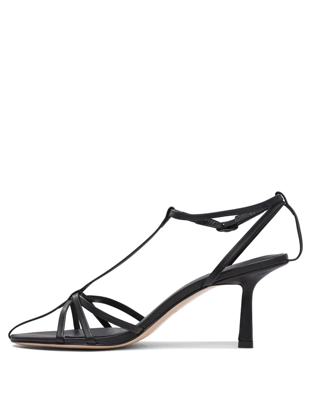Studio Amelia Black Leather Sandals