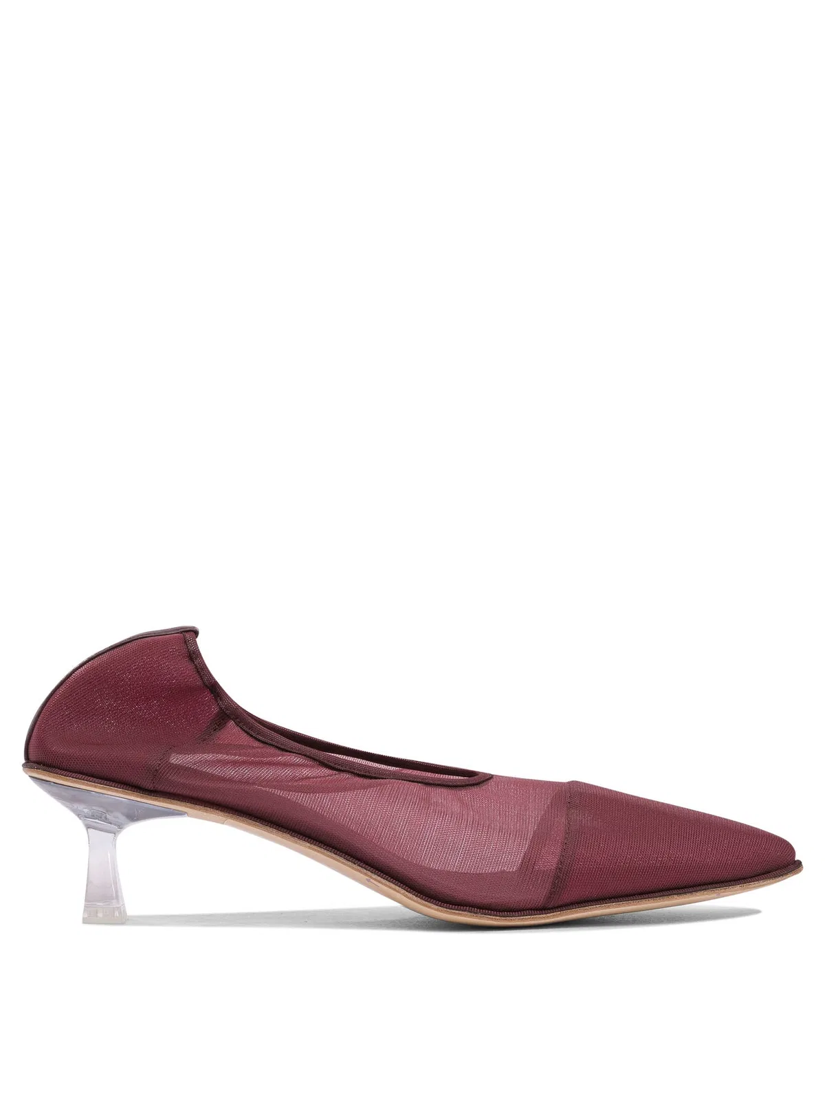 Studio Amelia Bordeaux Leather Heeled Shoes