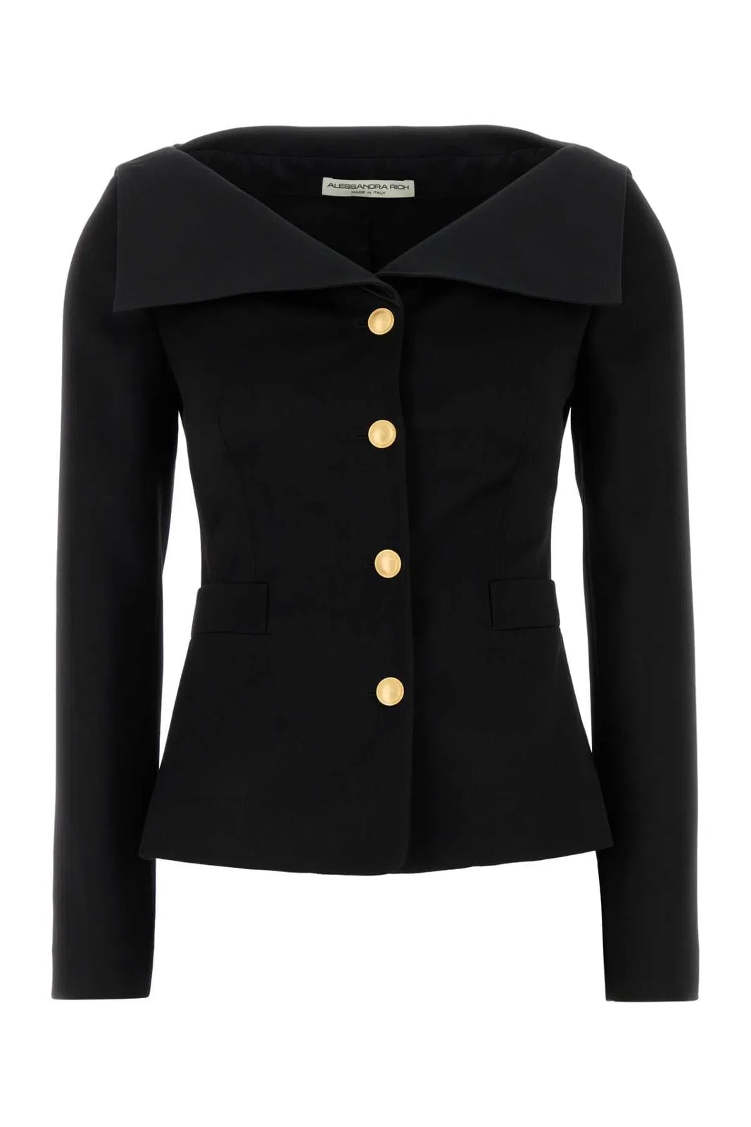 Alessandra Rich Black Wool Blazer