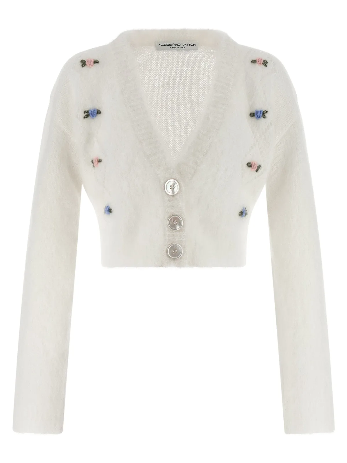 Alessandra Rich 'Carded Mohair' Cardigan