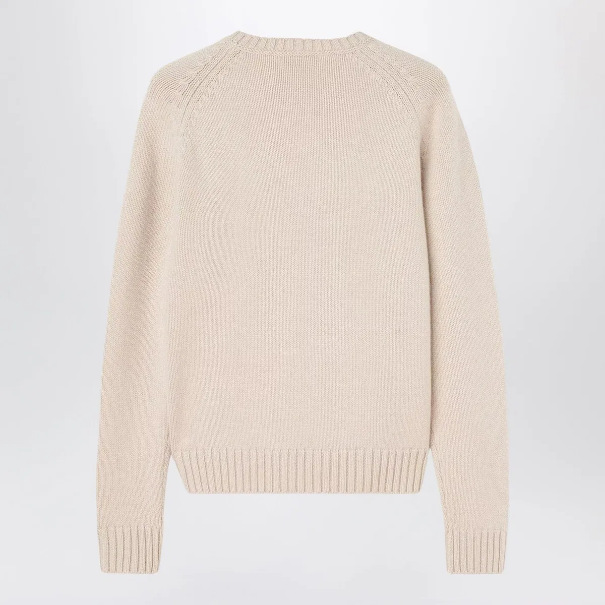 Loro piana Beige Mélange Cashmere Crewneck Sweater