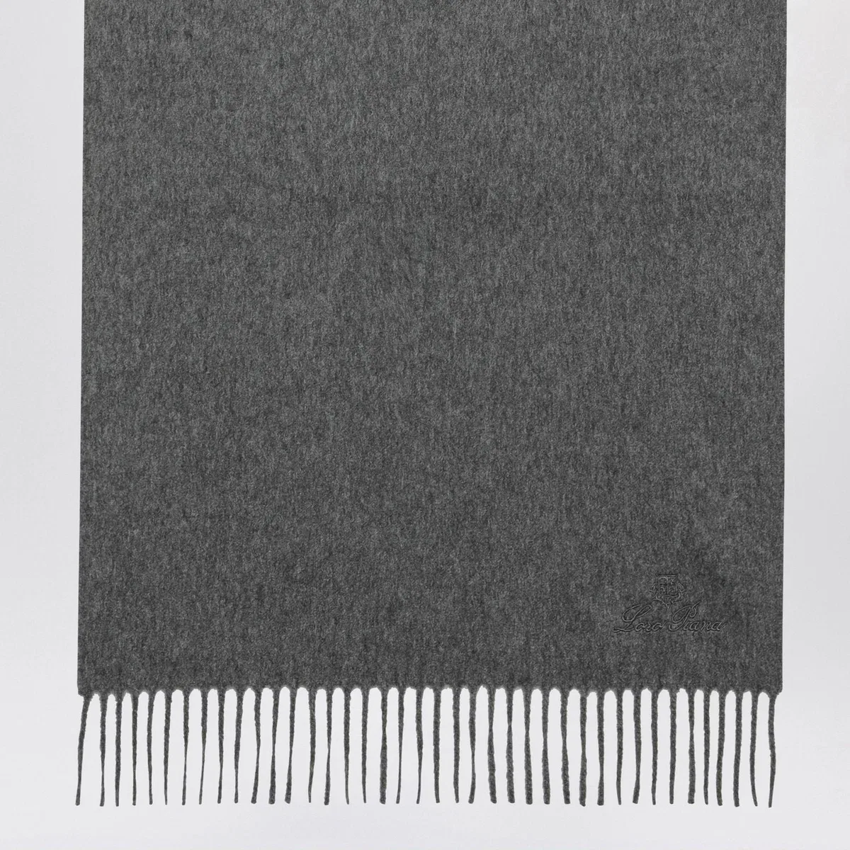 Loro piana Grande Unita Scarf In Grey Mélange