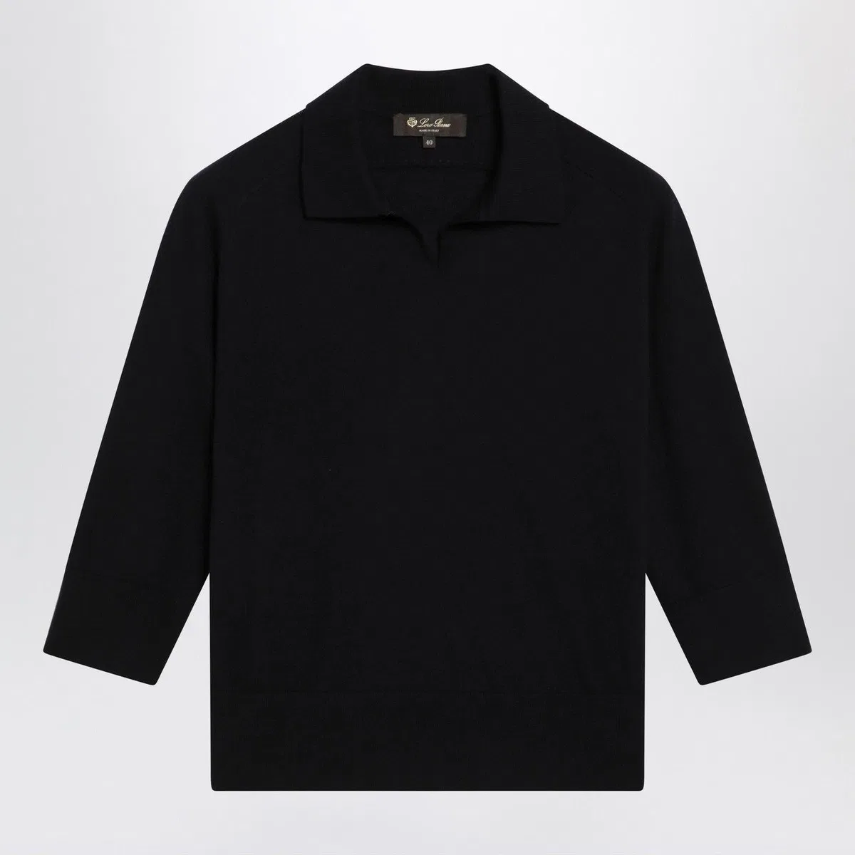 Loro piana Navy Cashmere Polo
