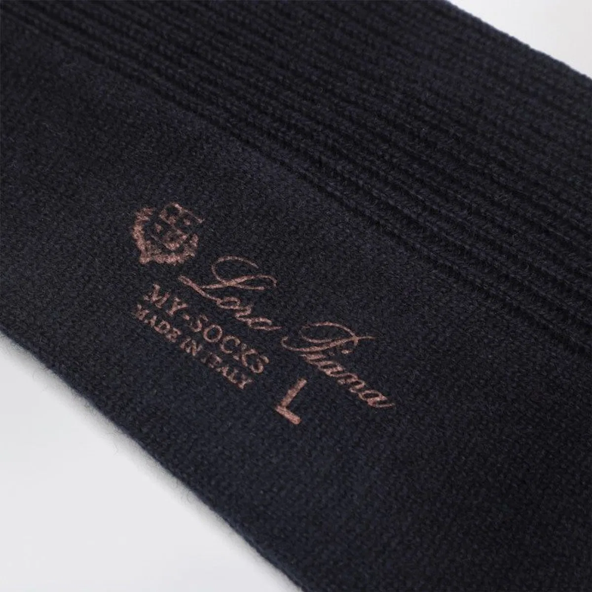 Loro piana Navy Blue Socks In Baby Cashmere