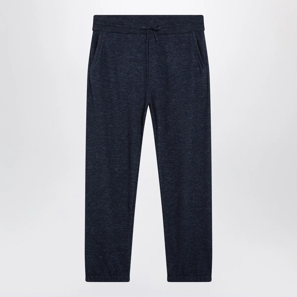Loro piana Gokarna Blue Mélange Woolblend Trousers