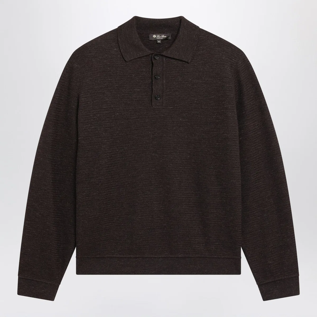 Loro piana Gokarna Brown Woolblend Polo Shirt