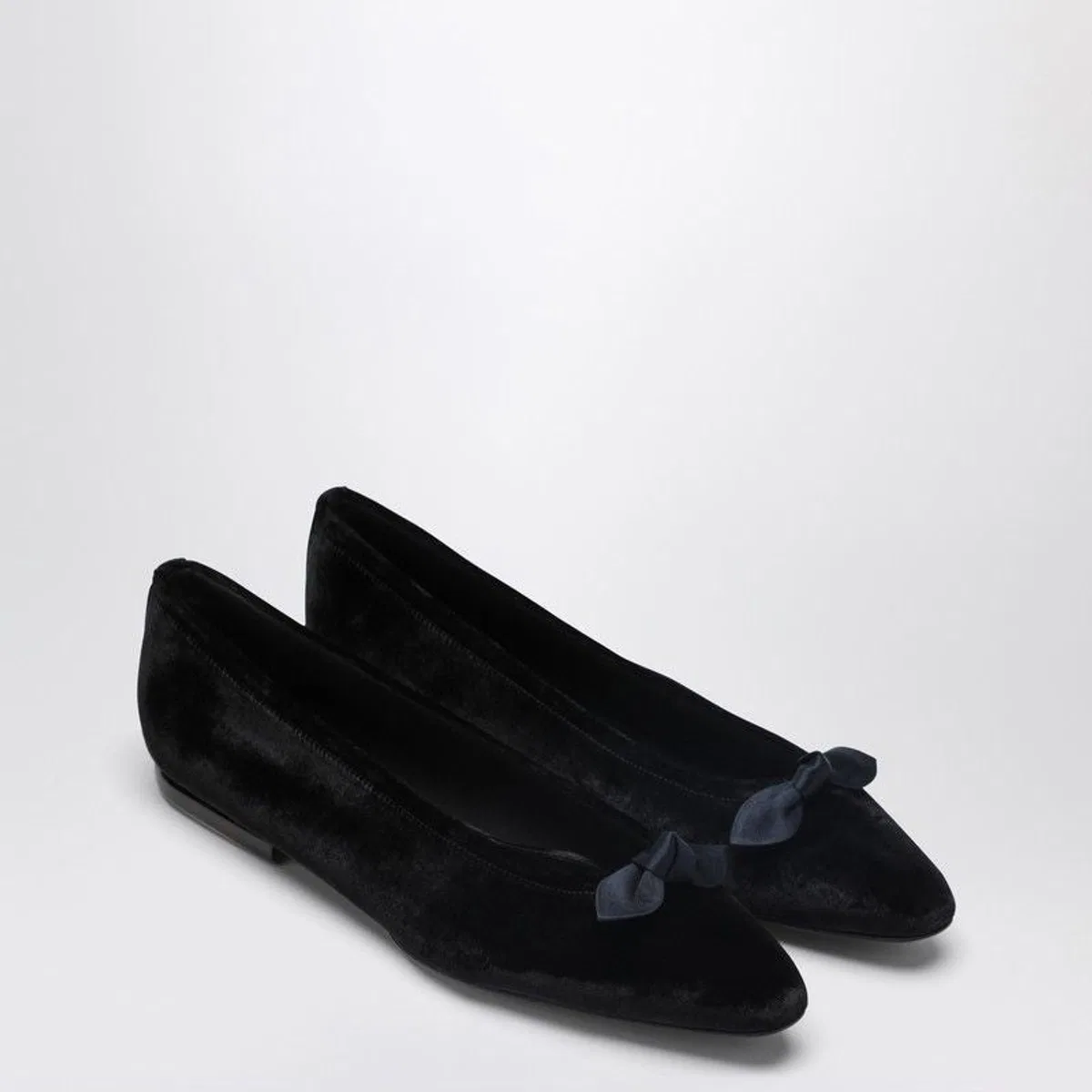 Loro piana Primula Ballet Flats In Black Velvet
