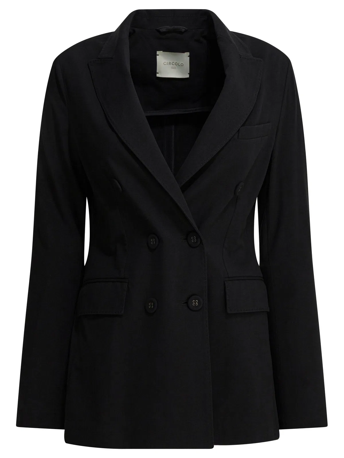 Circolo 1901 Black Cotton Elastane Jacket