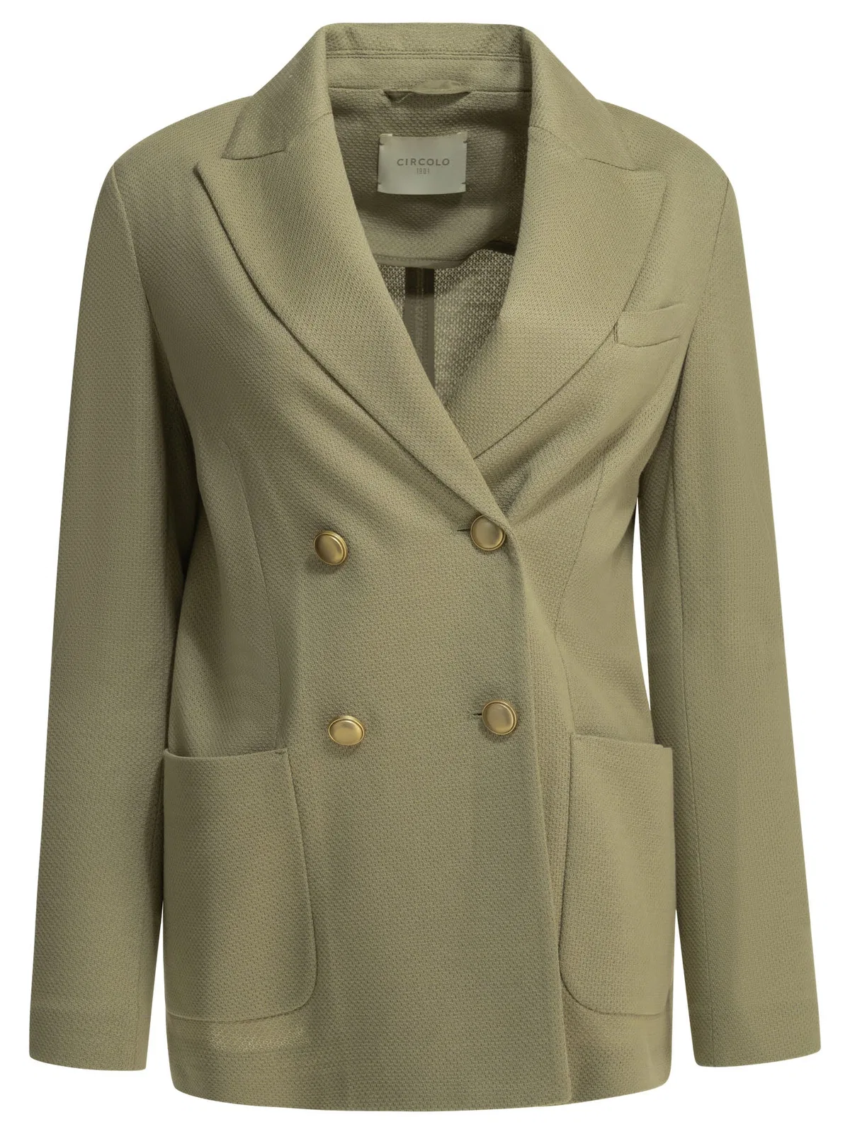 Circolo 1901 Beige Cotton Linen Jacket