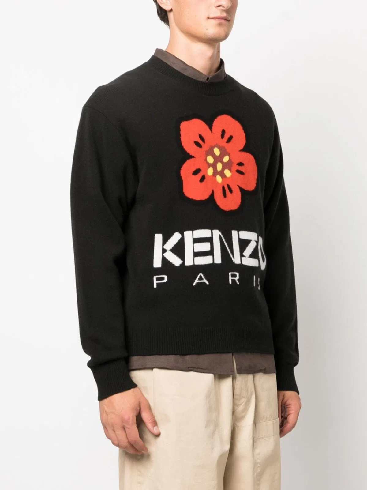 Kenzo Jersey With Embroidery Boke Flower