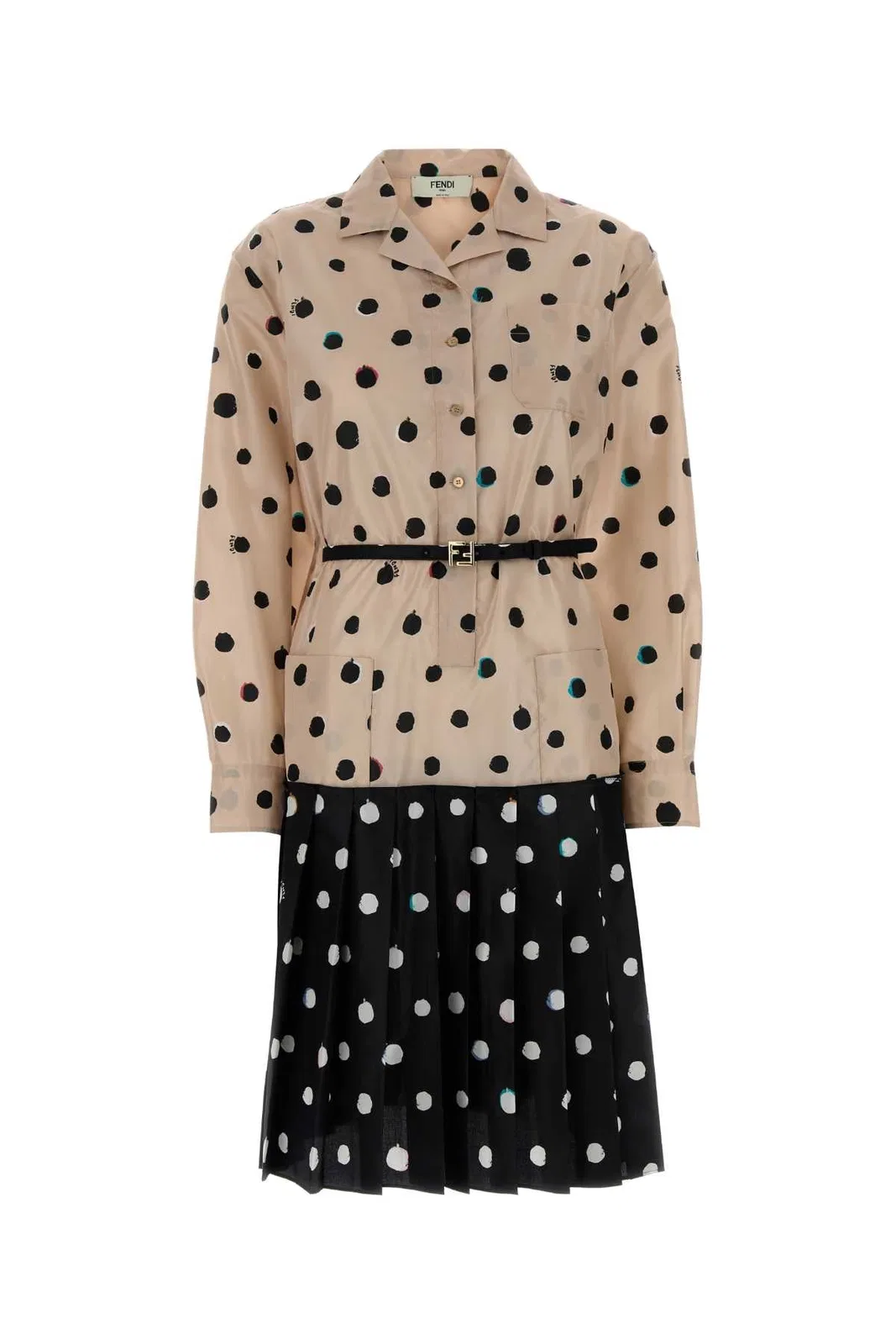Fendi Printed Silk Dress